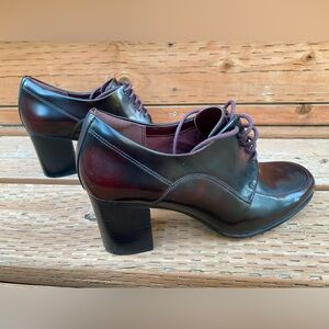 Clarks Women's Burgundy Heeled Shoes
